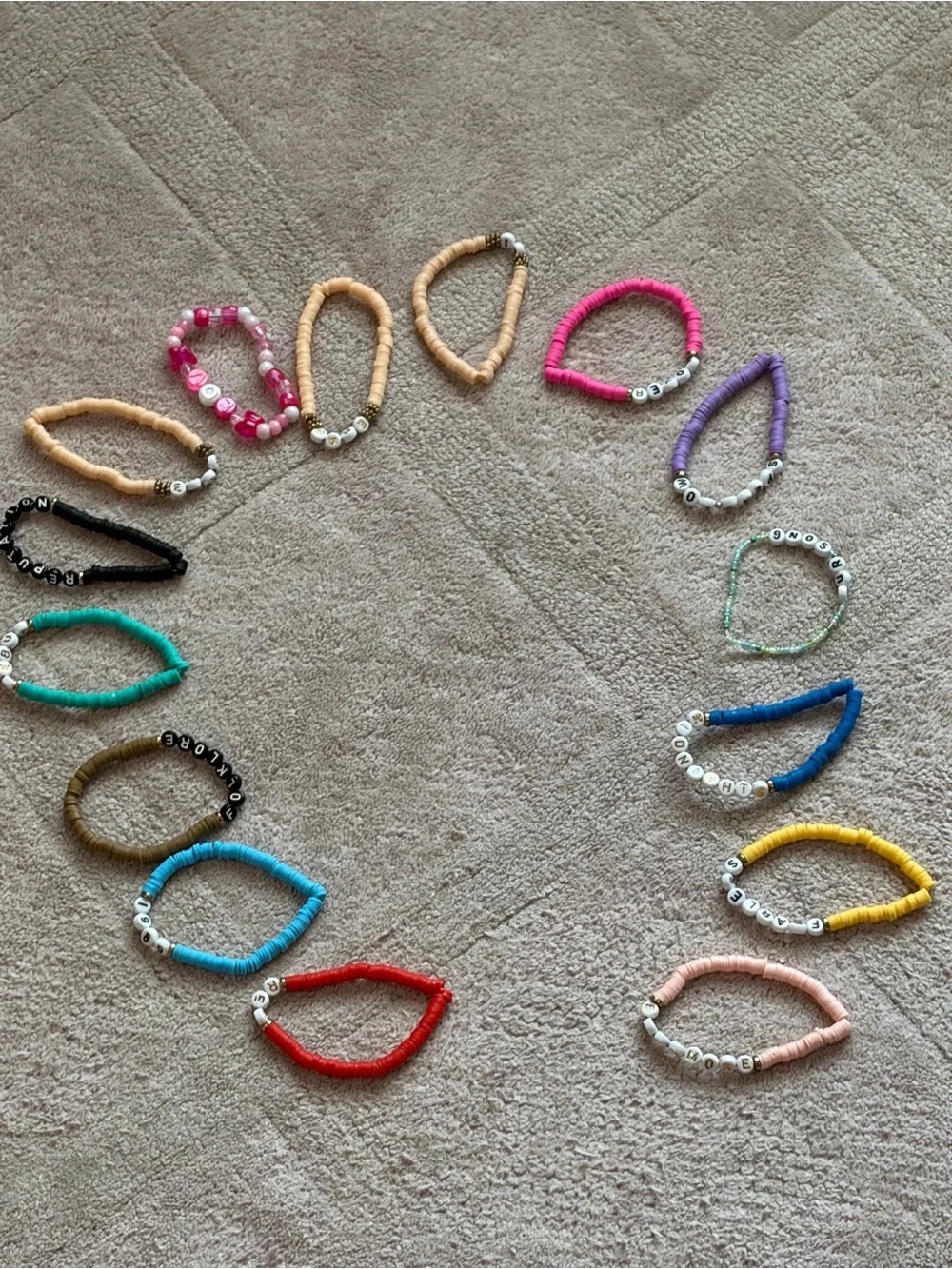 Assorted Multicolor Beaded Bracelet Pack